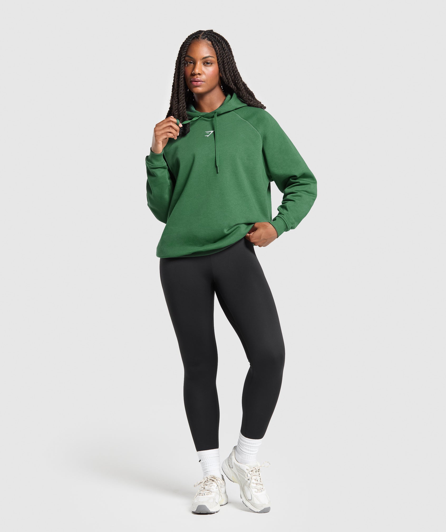 Gymshark Training Oversized Fleece Hoodie - Classic Green