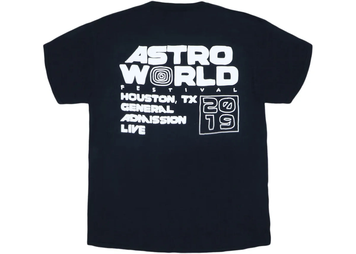 Travis Scott Astro Fest Black Tee