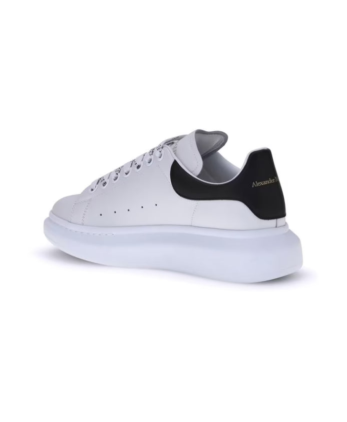 Leather Sneakers with Platform Sole