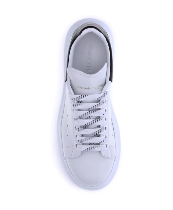 Leather Sneakers with Platform Sole