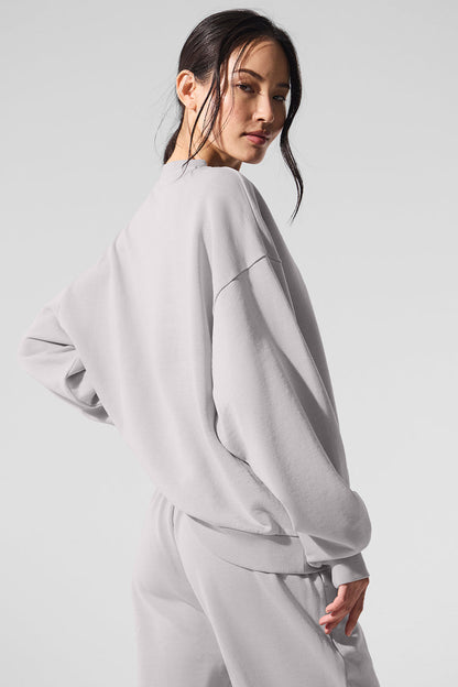 Washed Accolade Crew Neck Pullover