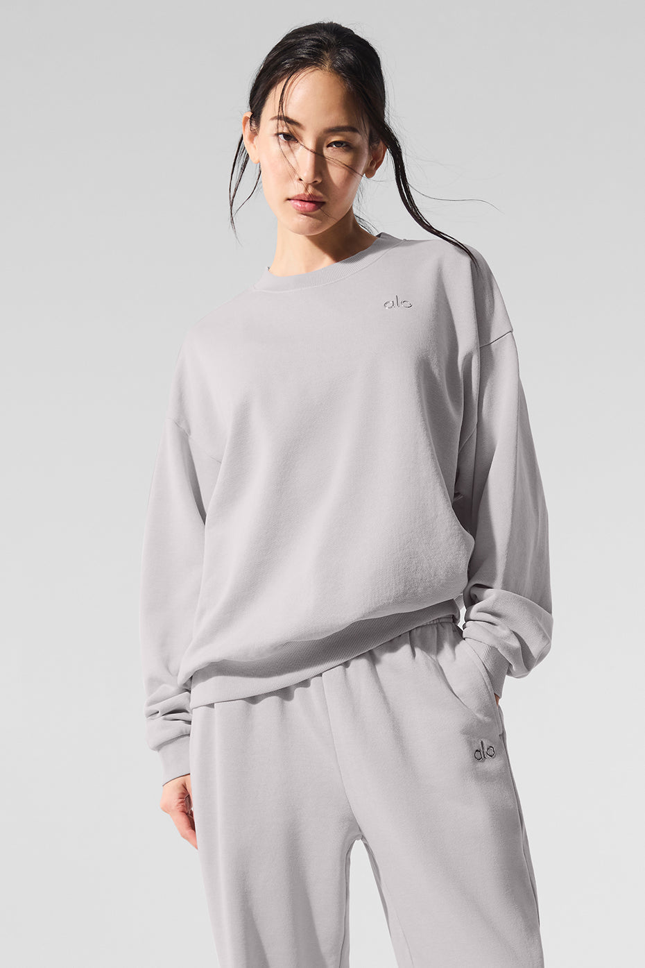 Washed Accolade Crew Neck Pullover