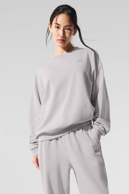 Washed Accolade Crew Neck Pullover