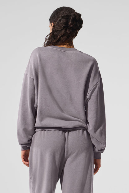 Washed Accolade Crew Neck Pullover