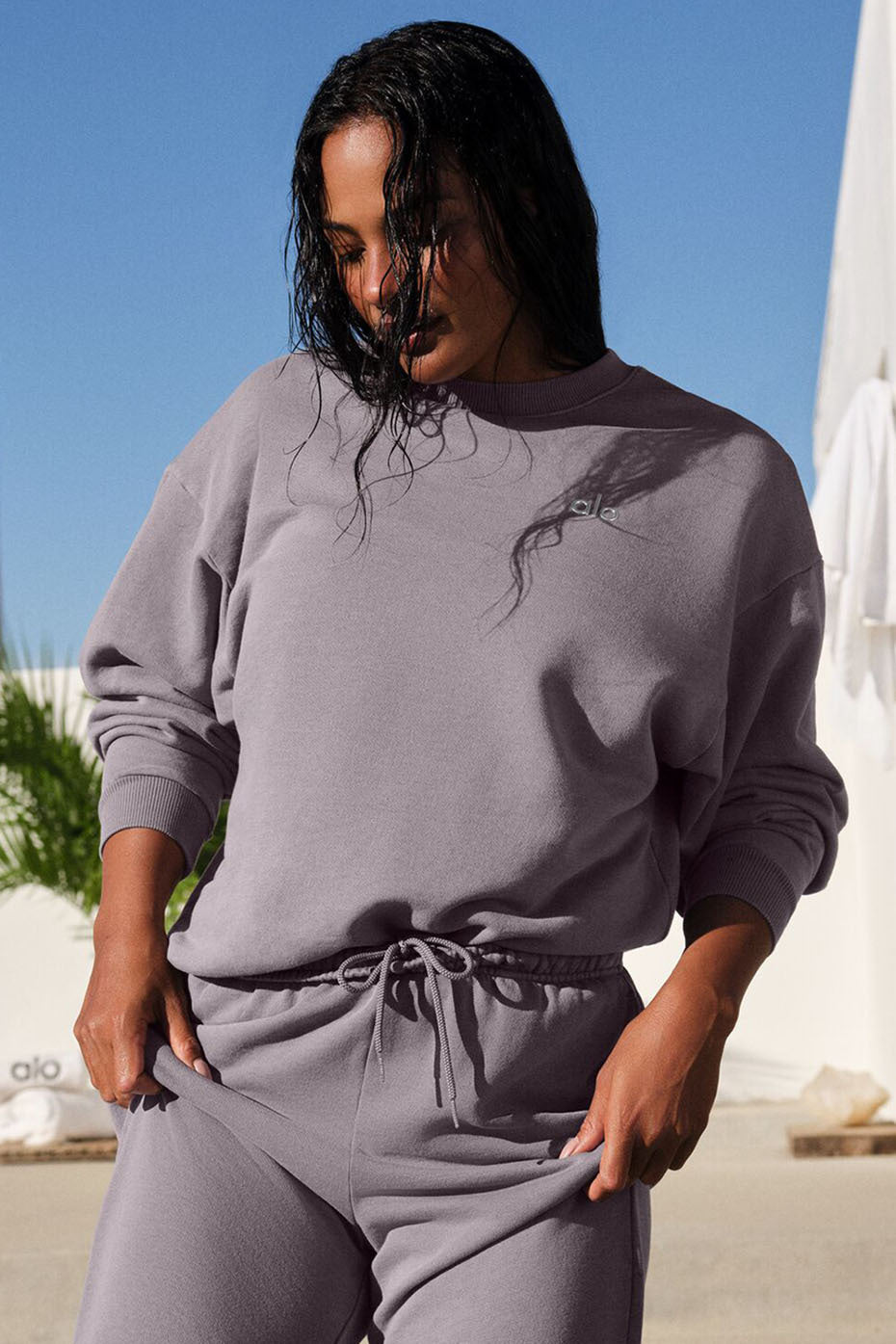 Washed Accolade Crew Neck Pullover