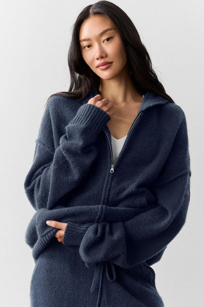 Wool Cashmere New Class Full Zip Hoodie