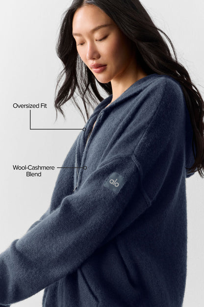 Wool Cashmere New Class Full Zip Hoodie