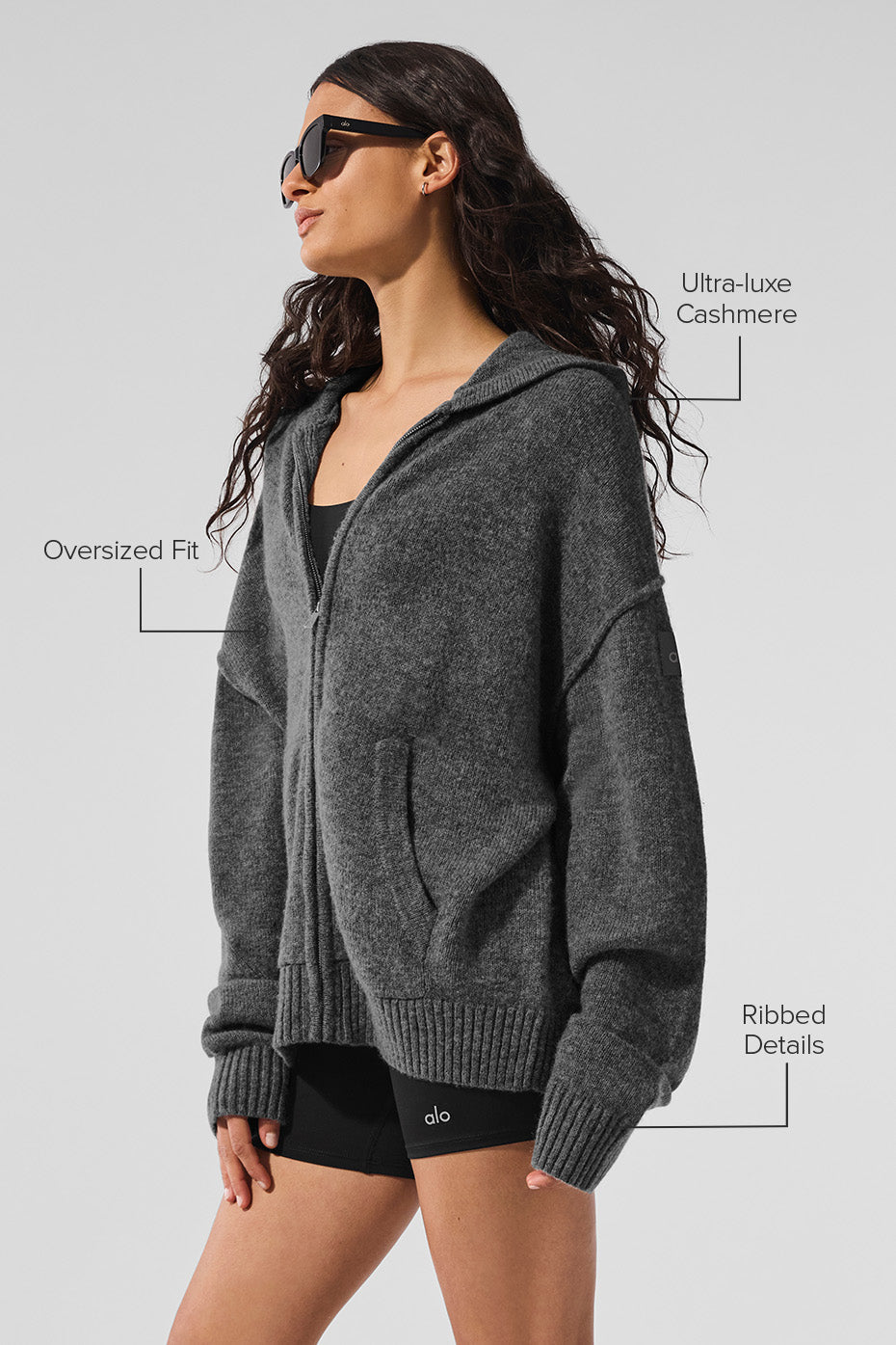 New Class Cashmere Full Zip Hoodie