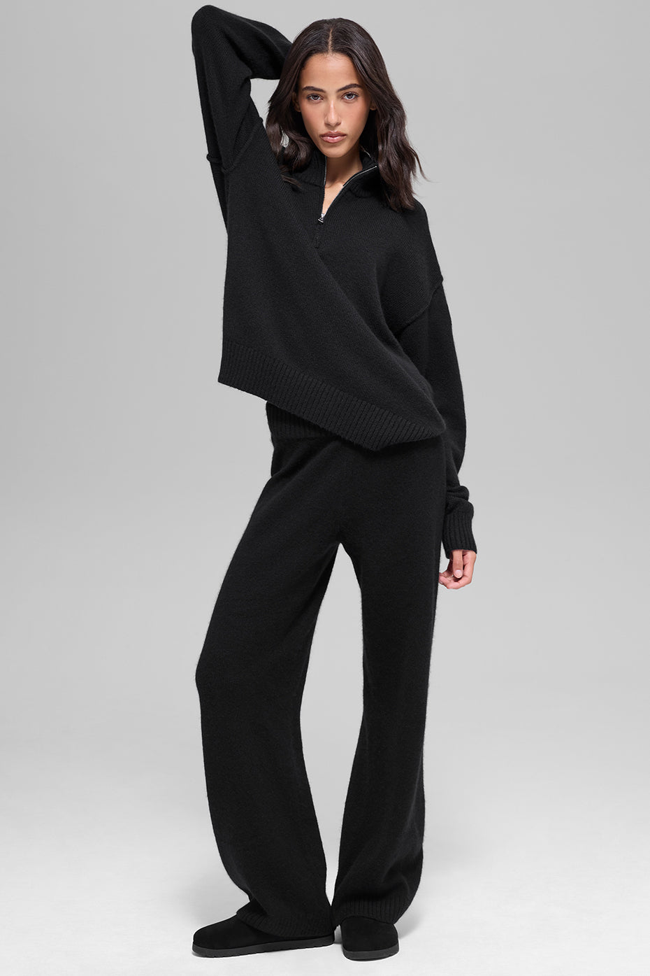 Wool Cashmere New Class 1/4 Zip Pullover