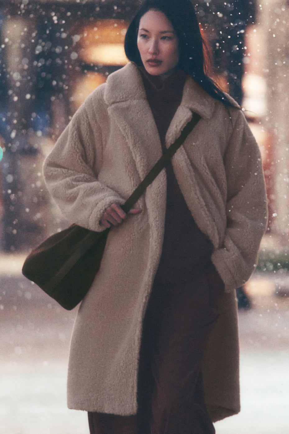 Oversized Sherpa Trench