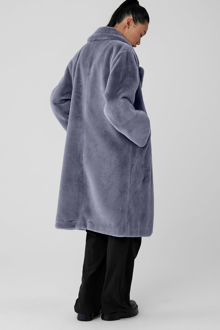 Oversized Faux Fur Trench