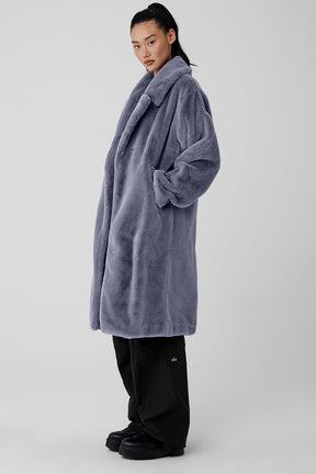 Oversized Faux Fur Trench