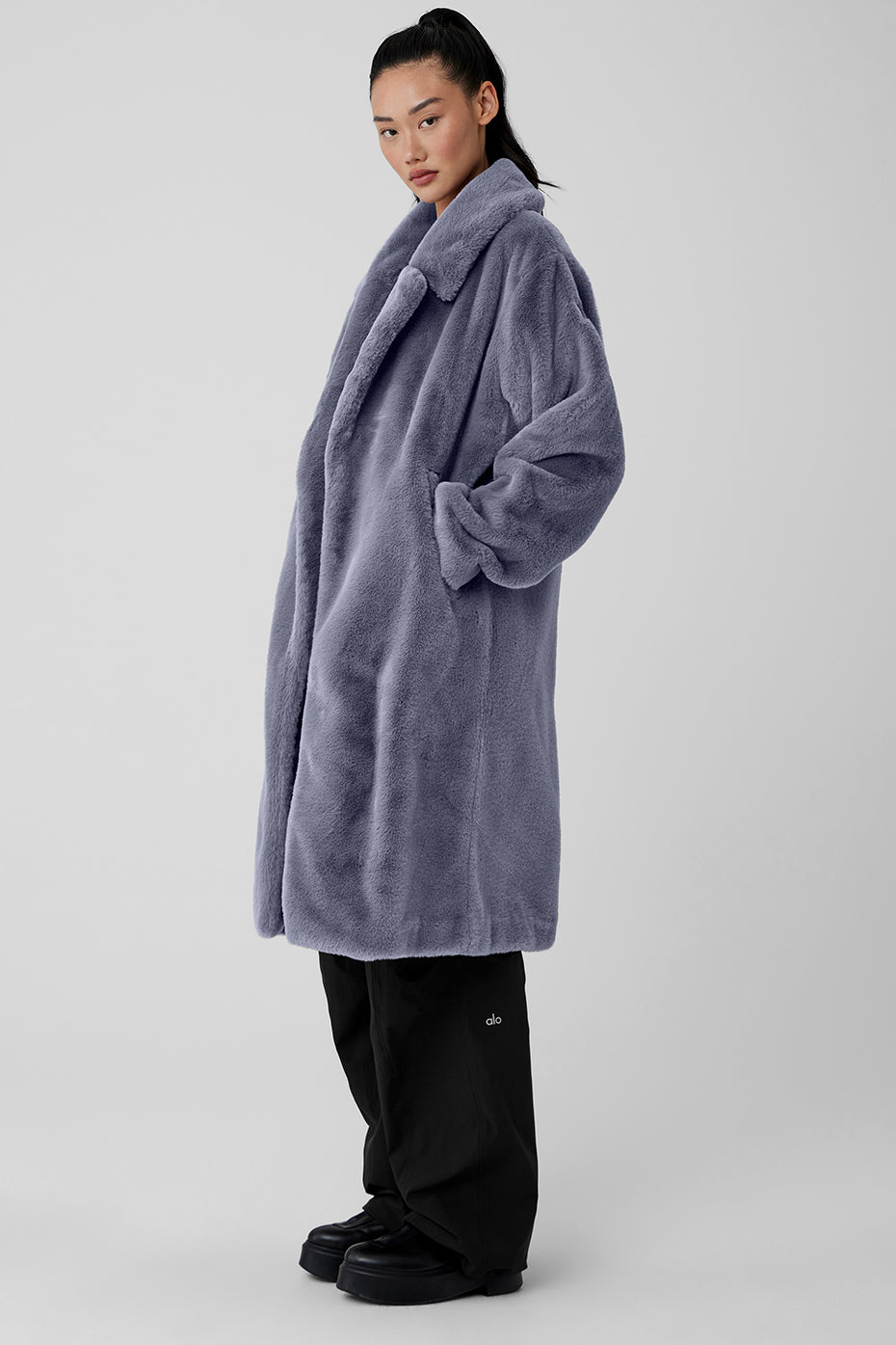 Oversized Faux Fur Trench