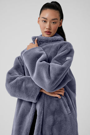Oversized Faux Fur Trench