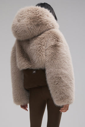 La Premiere Opulent Faux Fur Stunner Jacket