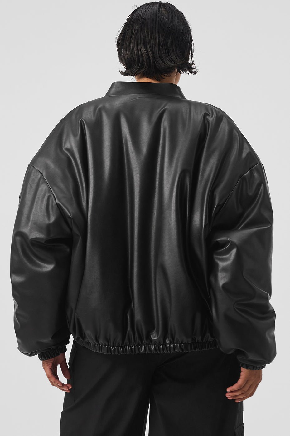 Faux Leather Premier Bomber