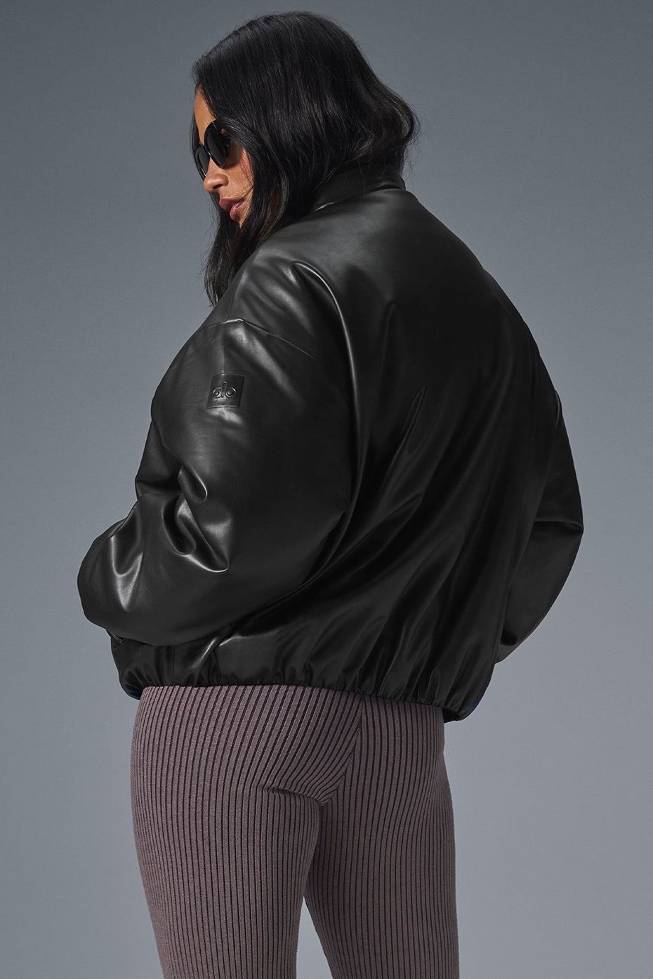 Faux Leather Premier Bomber