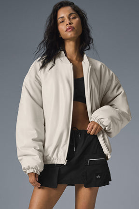 Faux Leather Premier Bomber