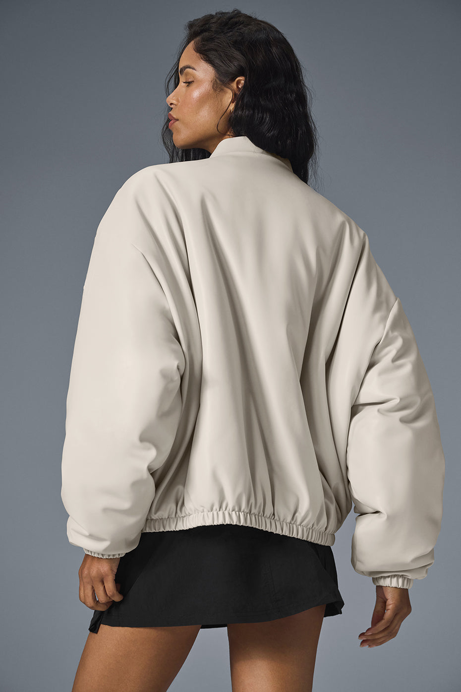 Faux Leather Premier Bomber