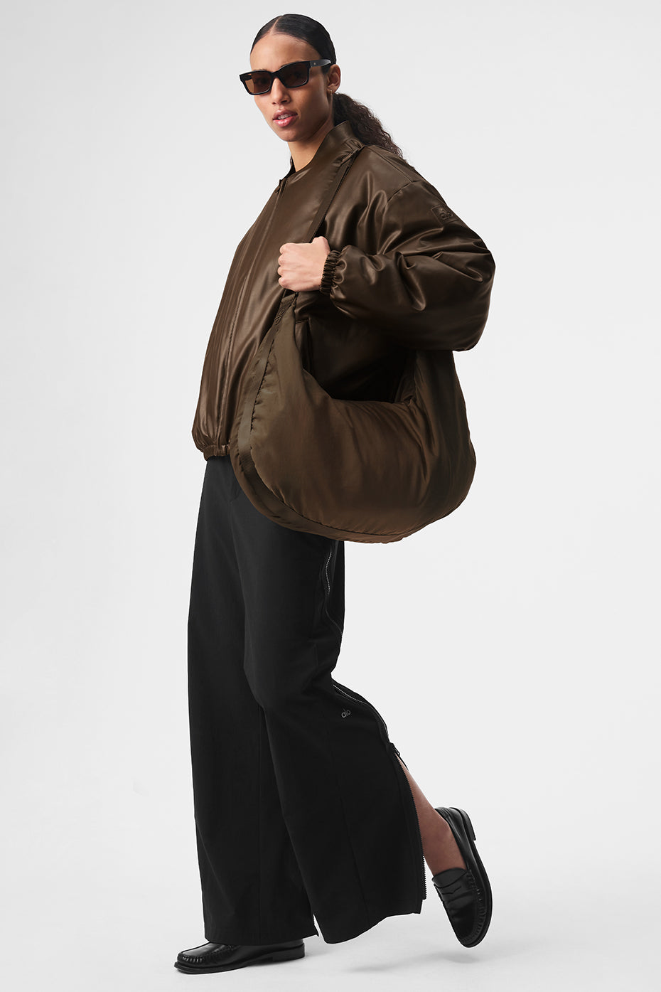 Faux Leather Premier Bomber