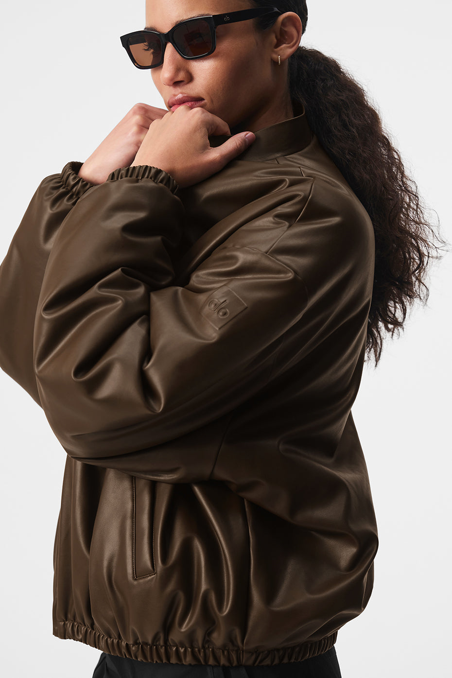 Faux Leather Premier Bomber