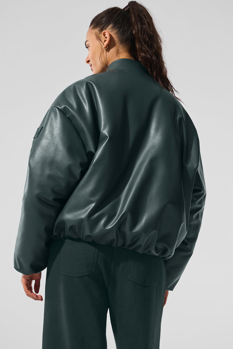 Faux Leather Premier Bomber