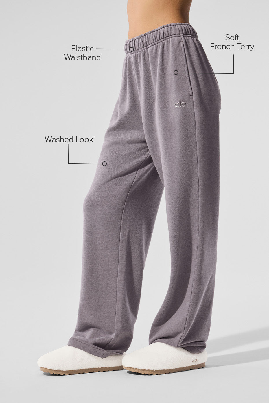 Washed Accolade Straight Leg Sweatpant