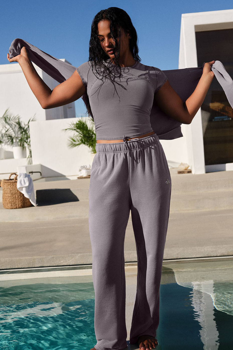 Washed Accolade Straight Leg Sweatpant