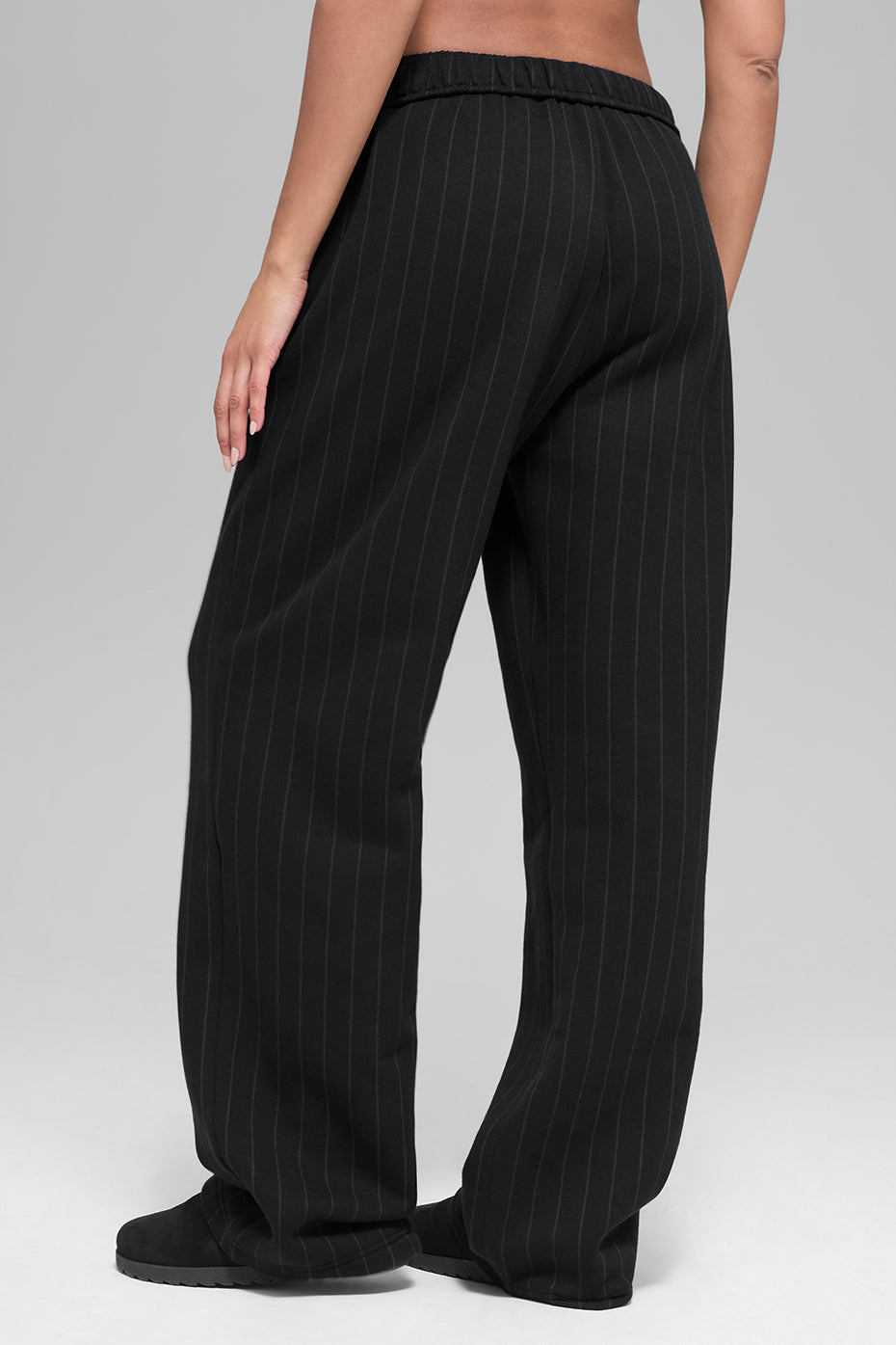 Pinstripe Straight Leg Sweatpant