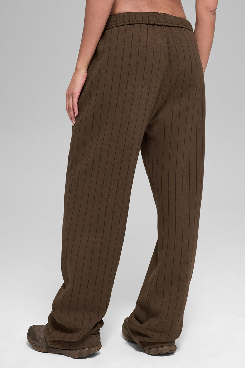Pinstripe Straight Leg Sweatpant