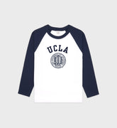 UCLA Crest Baseball Tee - White/Navy
