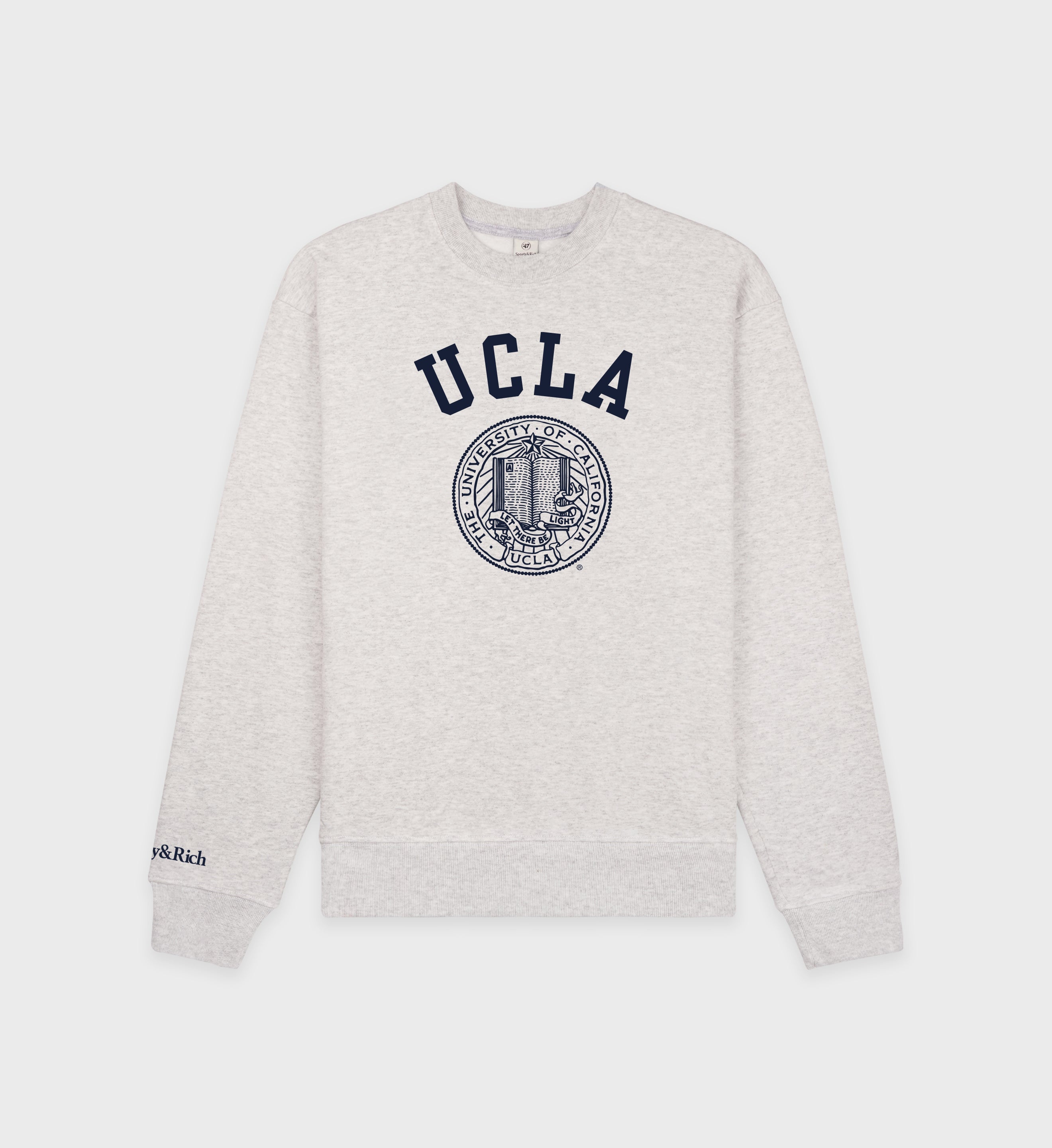 UCLA Crest Crewneck - Heather Gray/Navy