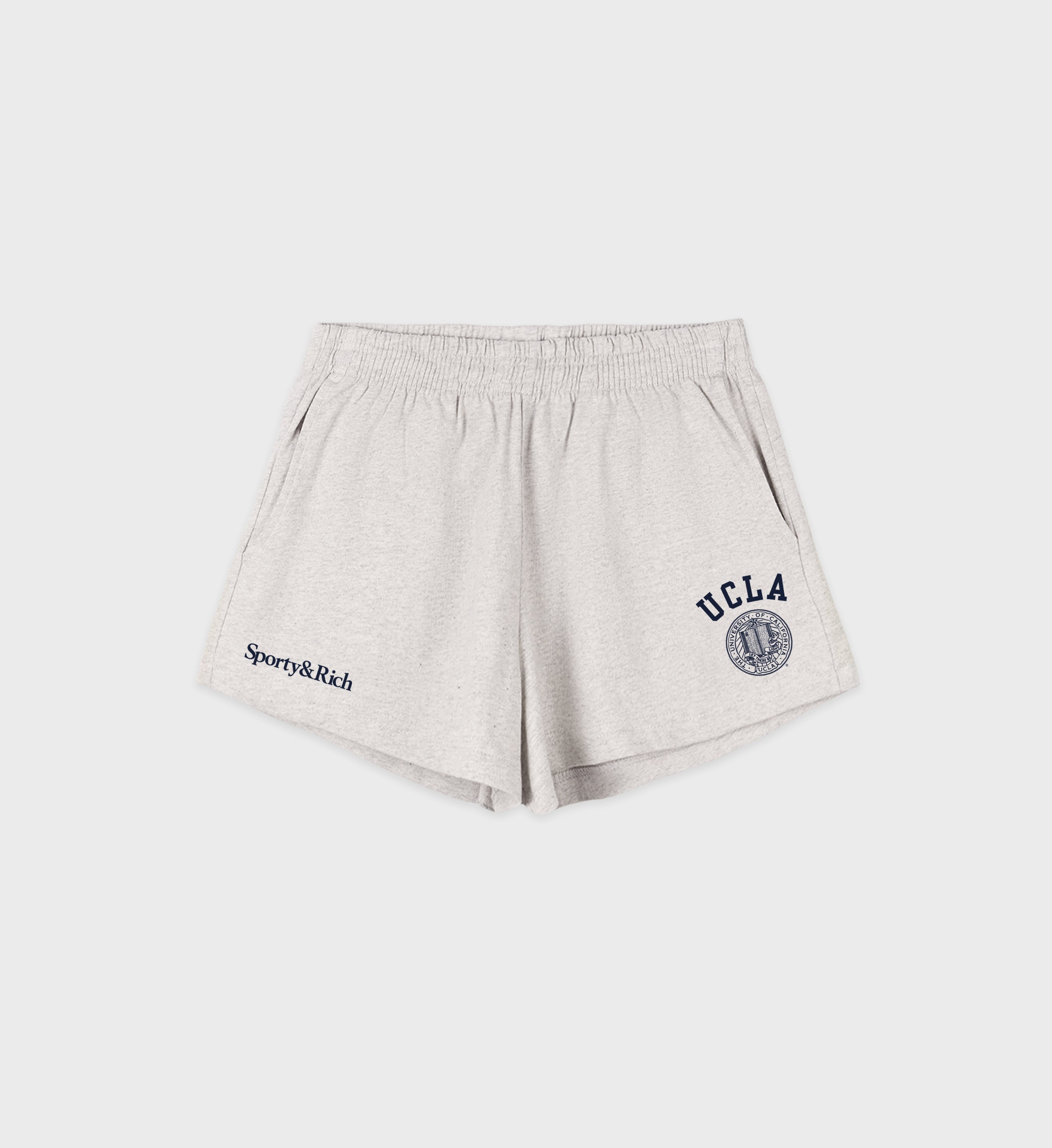 UCLA Crest Disco Short - Heather Gray/Navy