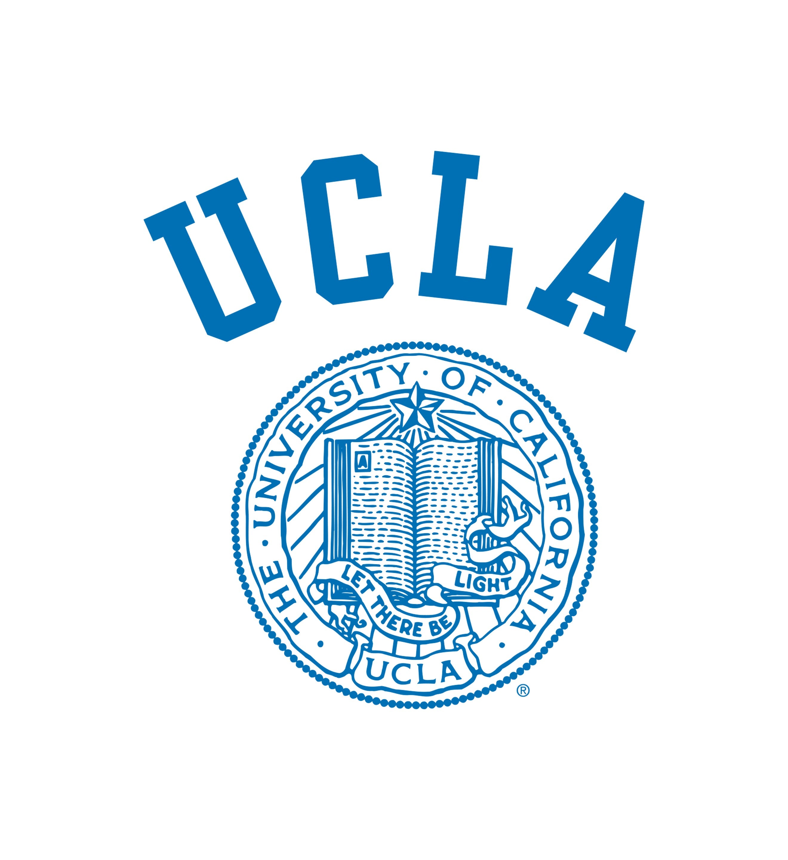UCLA Crest Gym Short - White/Blue