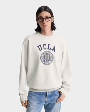 UCLA Crest Crewneck - Heather Gray/Navy