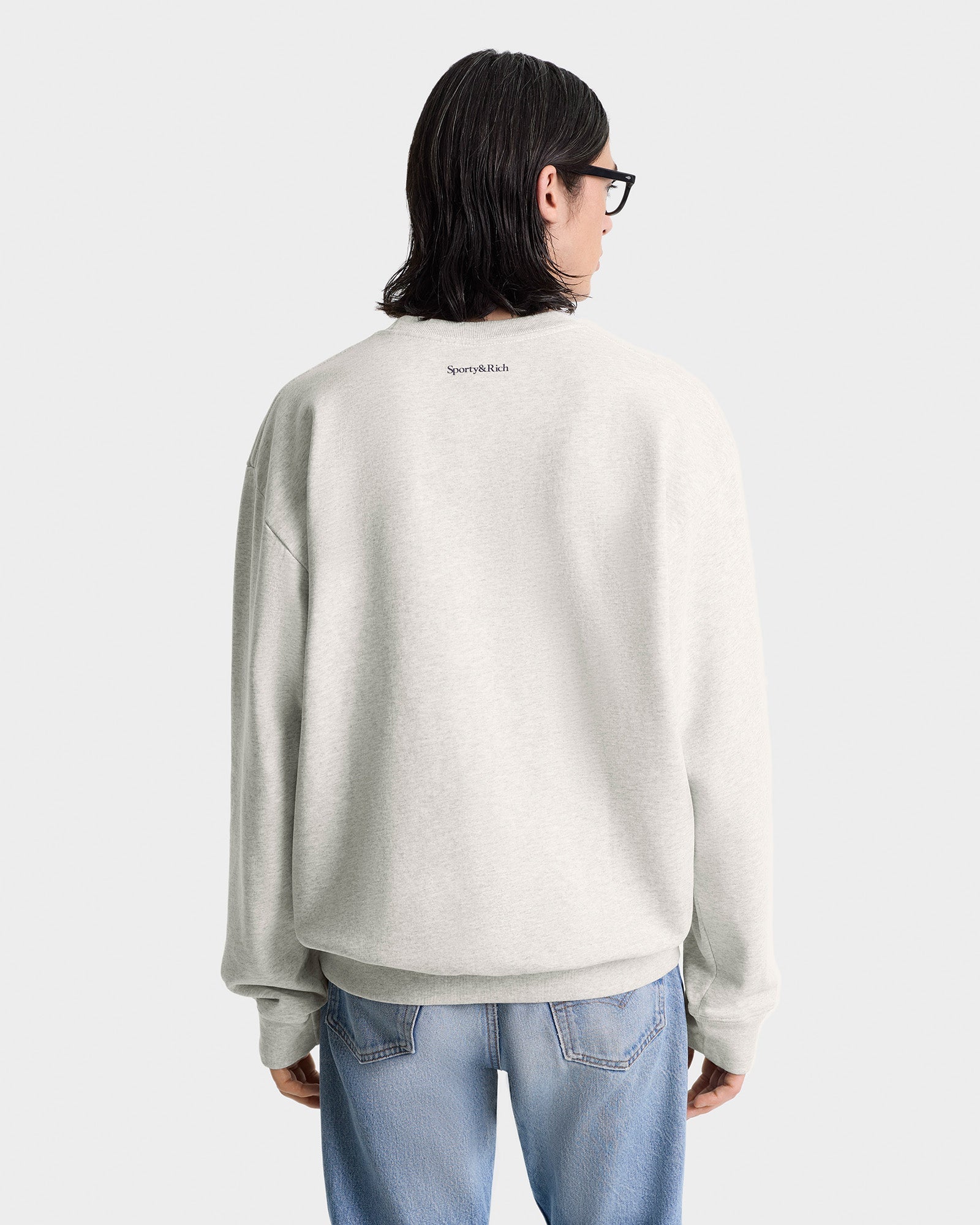 UCLA Crest Crewneck - Heather Gray/Navy