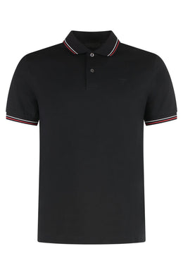 Prada Short-sleeved cotton polo shirt