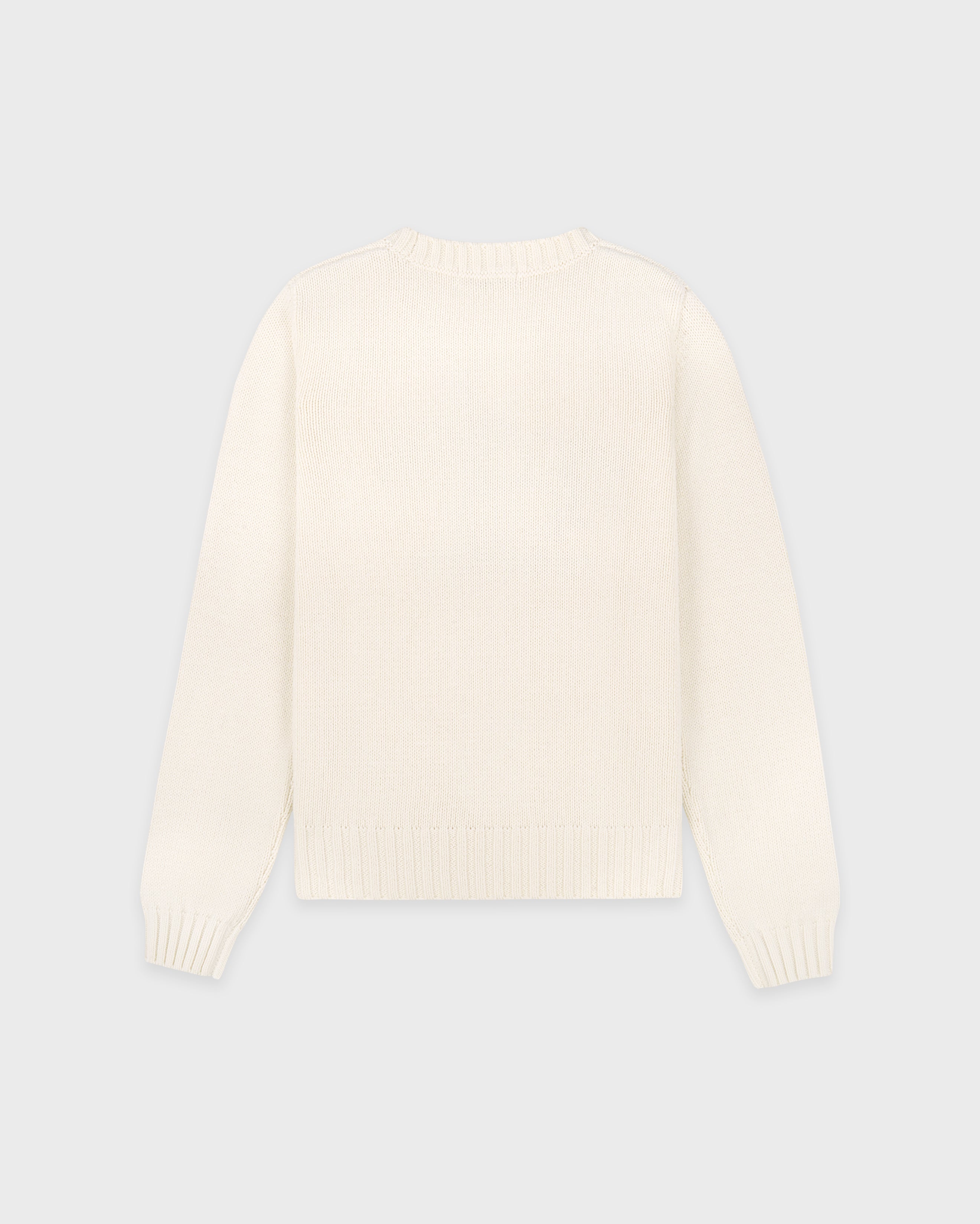 USA Knitted Sweater - Ecru/Navy