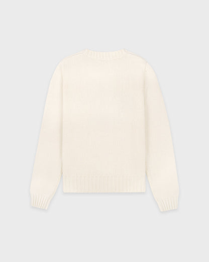 USA Knitted Sweater - Ecru/Navy