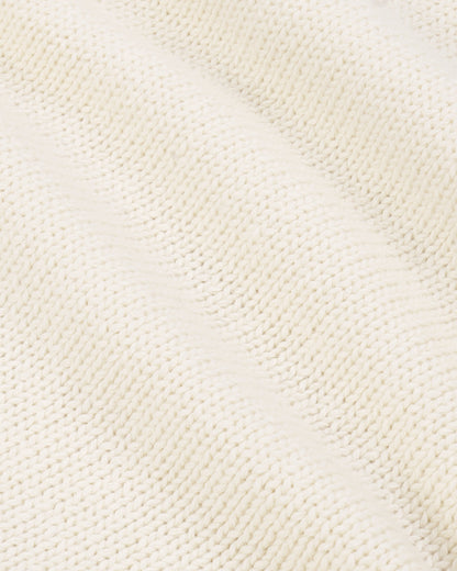 USA Knitted Sweater - Ecru/Navy