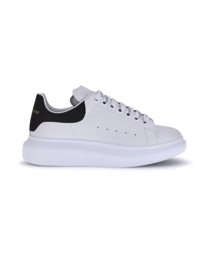 Leather Sneakers with Platform Sole