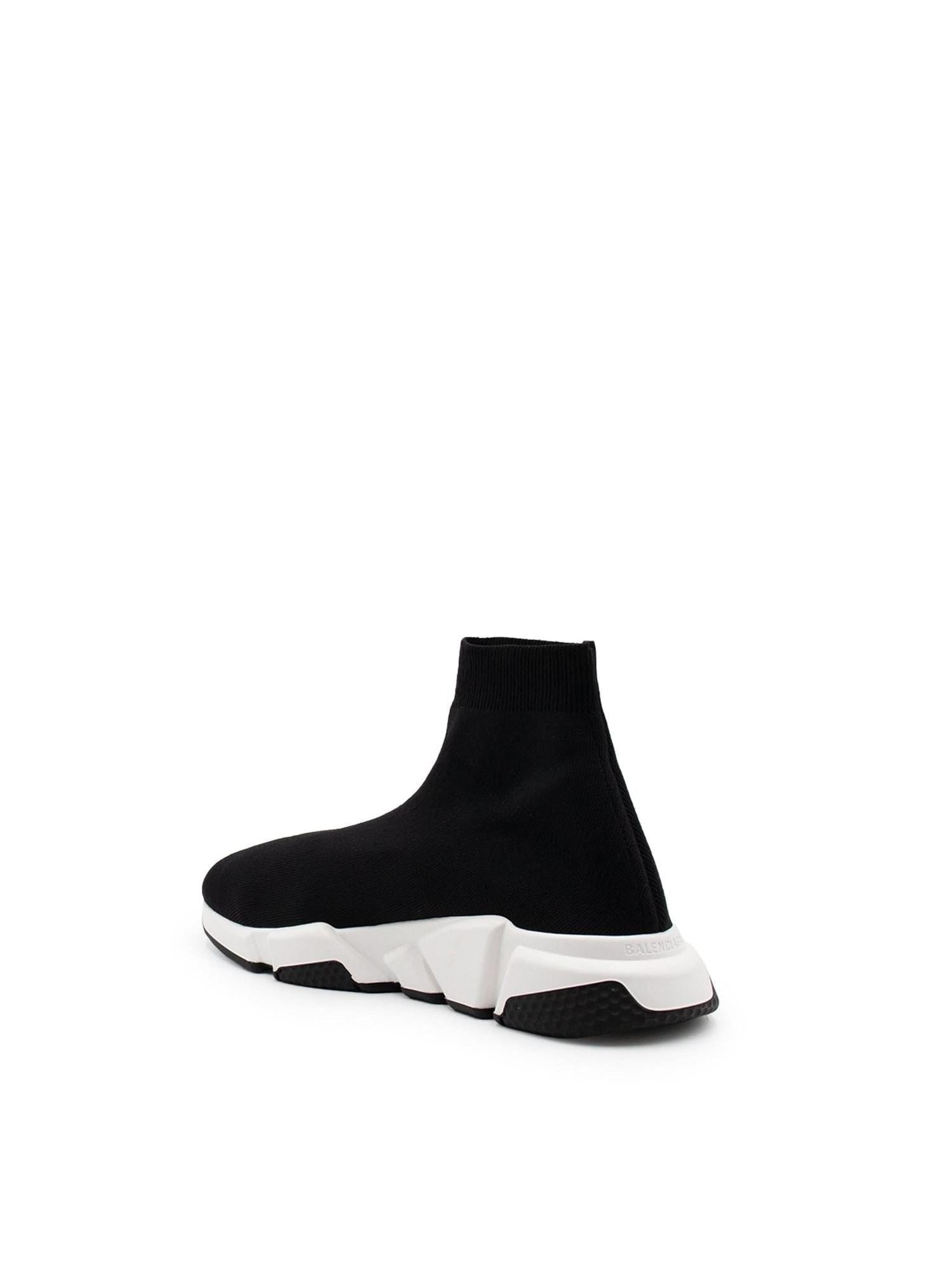 BALENCIAGA Speed Recycled Knit Sneaker in Black
