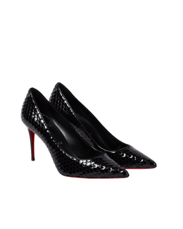 Kate embossed leather pumps