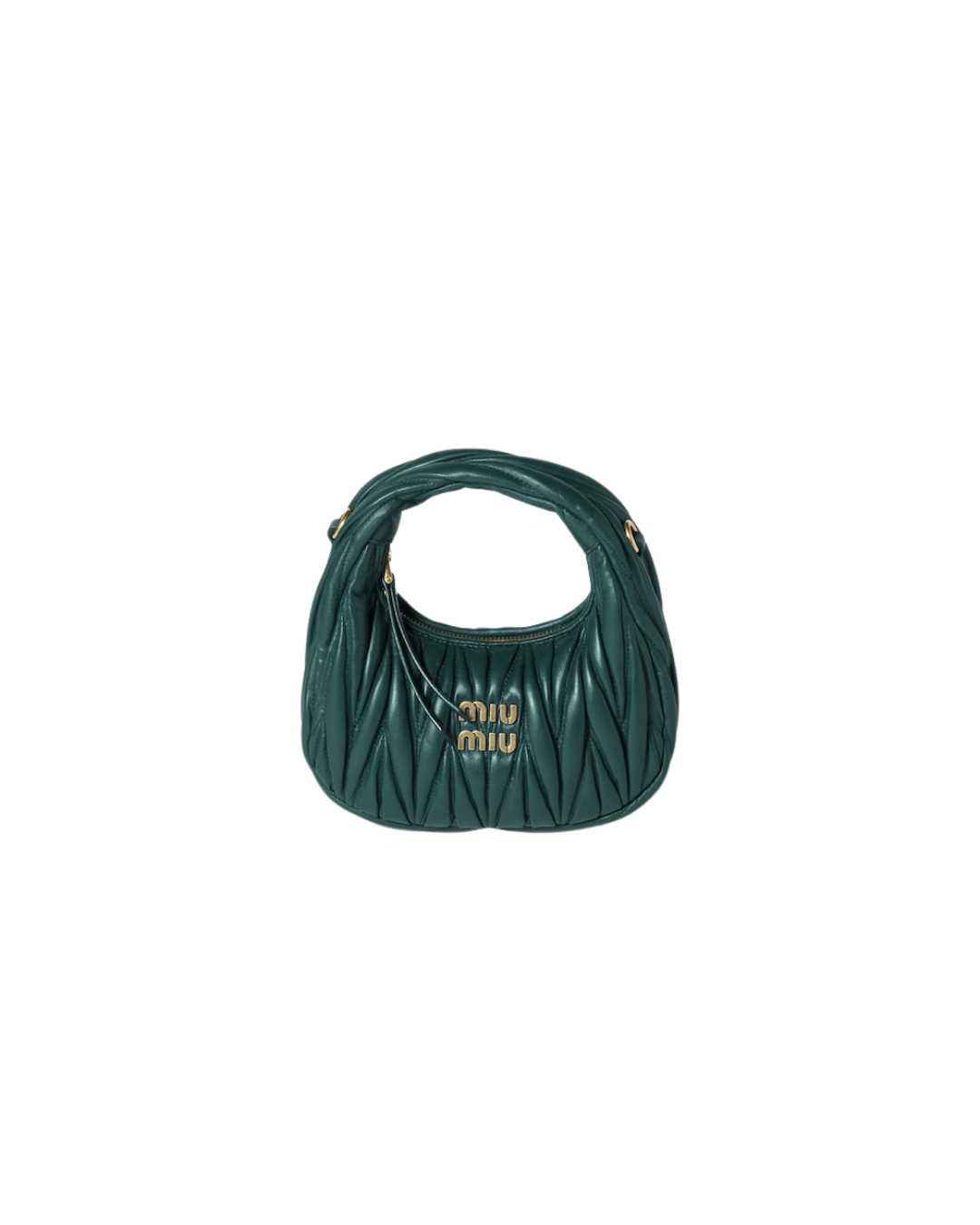 Wander matelassé nappa leather hobo mini-bag