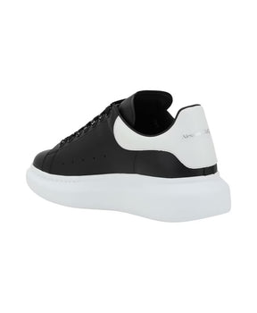 Leather Sneakers with Platform Sole