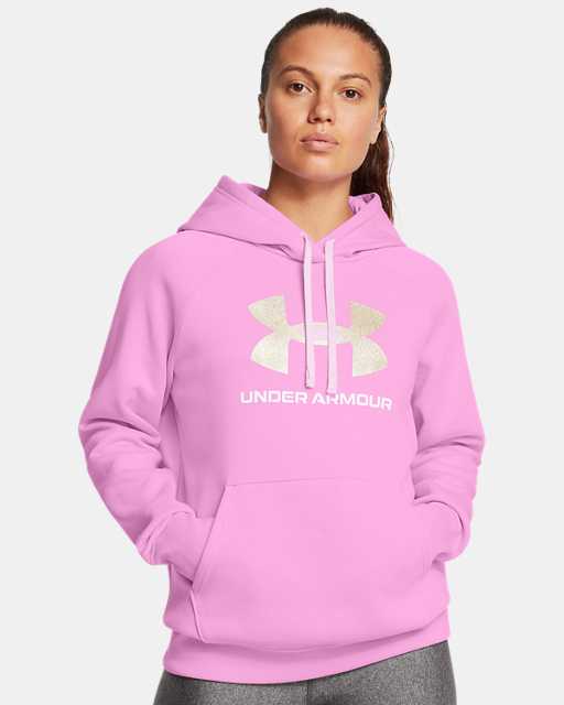 UA Rival Fleece Glitter Big Logo