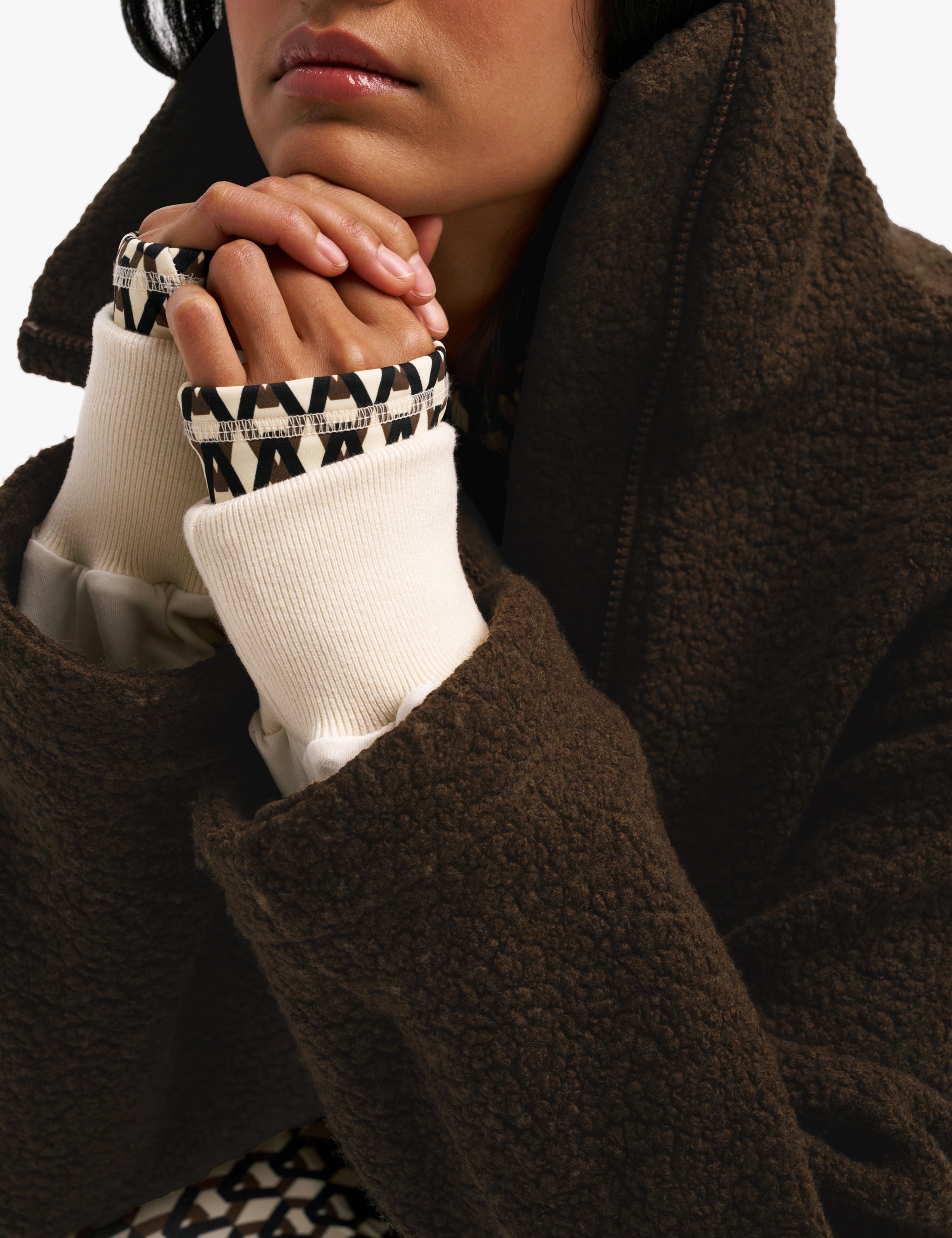 Maria Boucle Fleece Anorak