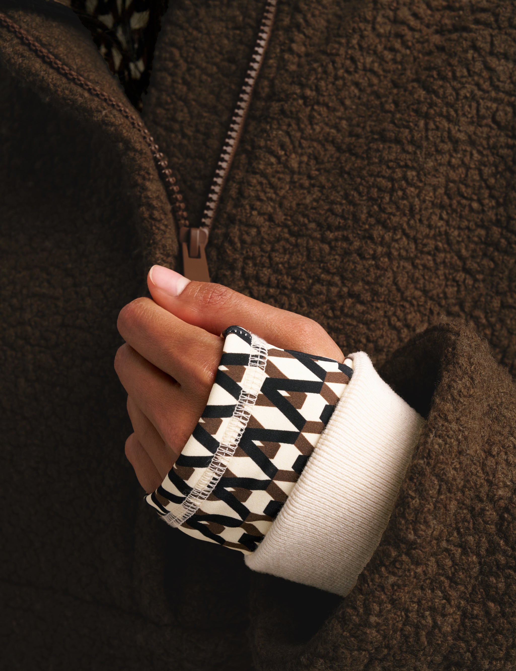 Maria Boucle Fleece Anorak