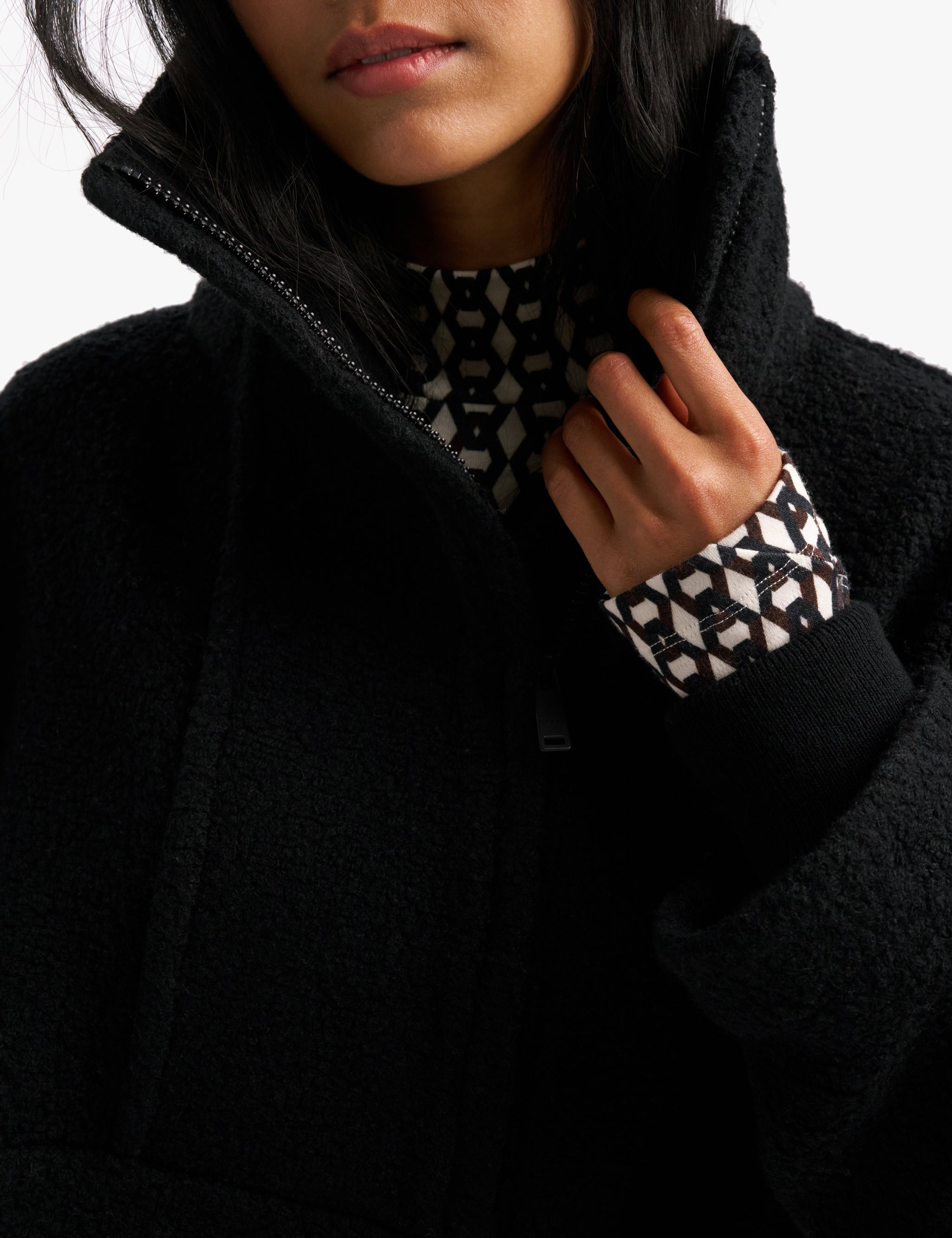 Maria Boucle Fleece Anorak