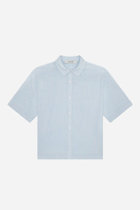 Striped Seersucker Summer Shirt
